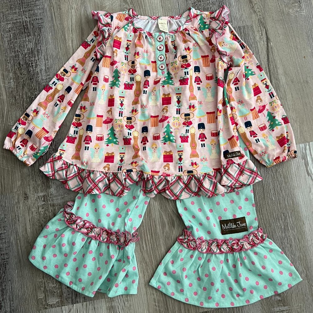 Matilda Jane Nutcracker Pajamas Size 6 EUC